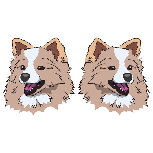Pomchi Dog Decal, Dog Lover Decor Vinyl Sticker